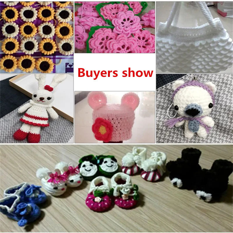 4 шт./лот нити молочного и хлопка средней грубой шерсти Детская шерстяная пряжа