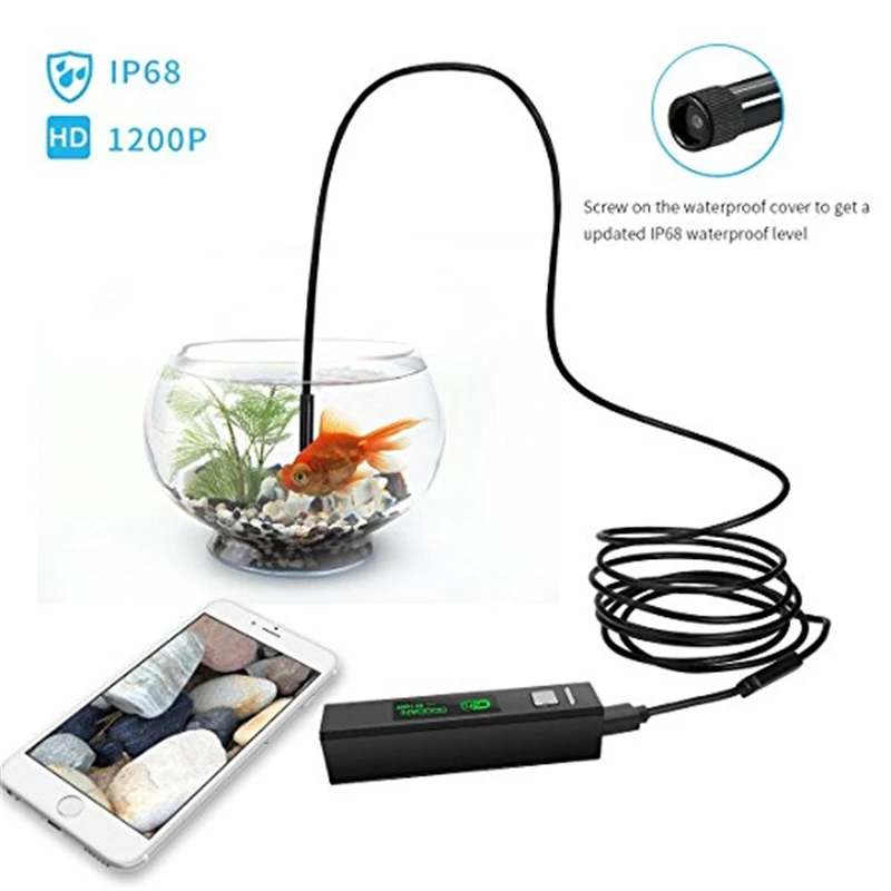 OLOEY 10M WIFI Endoscope Camera Mini Waterproof Soft Cable | Электроника