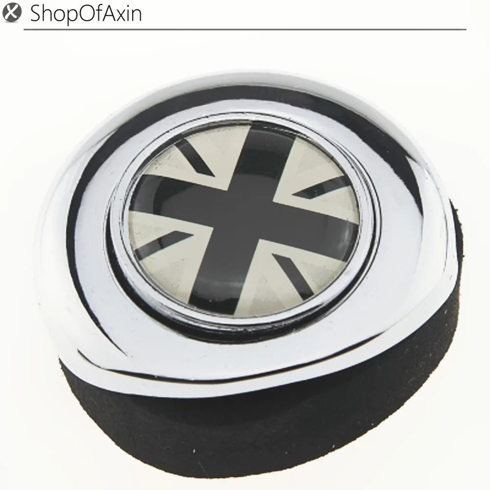 Серый флаг Великобритании хромированная полированная отделка кнопка запуска и