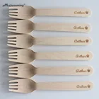 Украшения для девичника, короны с именем, одноразовые, 25 шт., для дня рождения, вилки для закуски