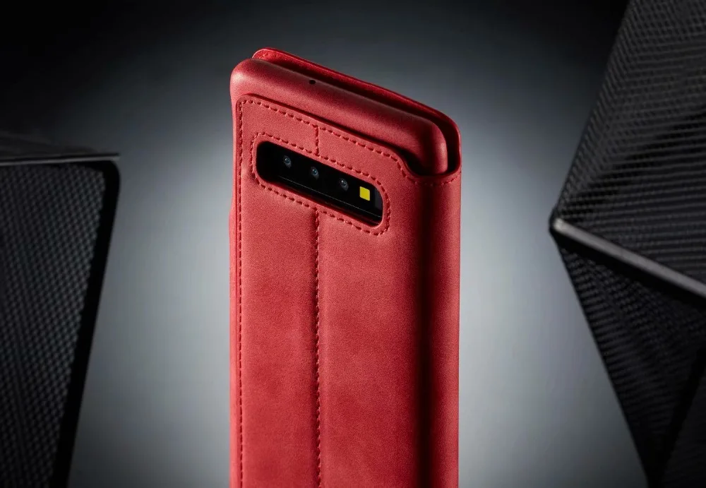 Роскошный кожаный чехол-книжка для samsung Galaxy s10, 9, 8, 7 plus, противоударный чехол-подставка для samsung Note 8, 9, чехол