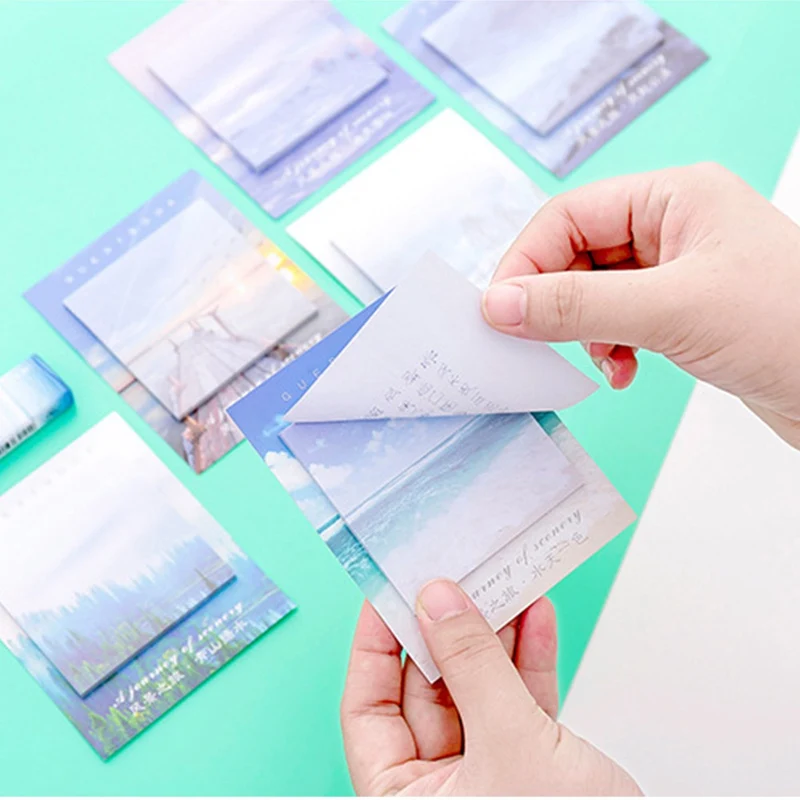 1 шт. новый креативный пейзаж для путешествий блокнот записей бумажный блок