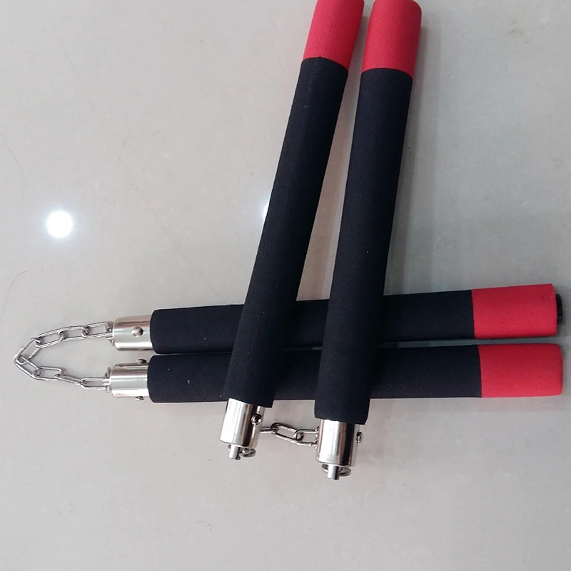Фигурку боевых искусств обучение Пены Мягкий Nunchaku губка каратэ Stick нунчаки ниндзя Magic игрушечные лошадки подарок для детей