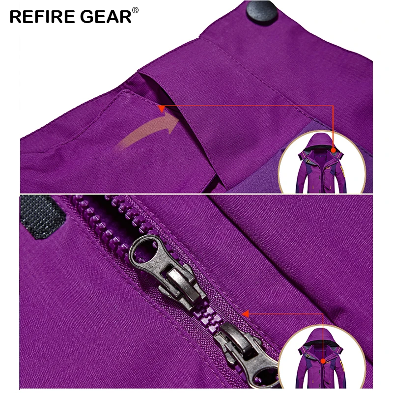 ReFire Gear зимняя теплая водонепроницаемая походная куртка для мужчин спортивная