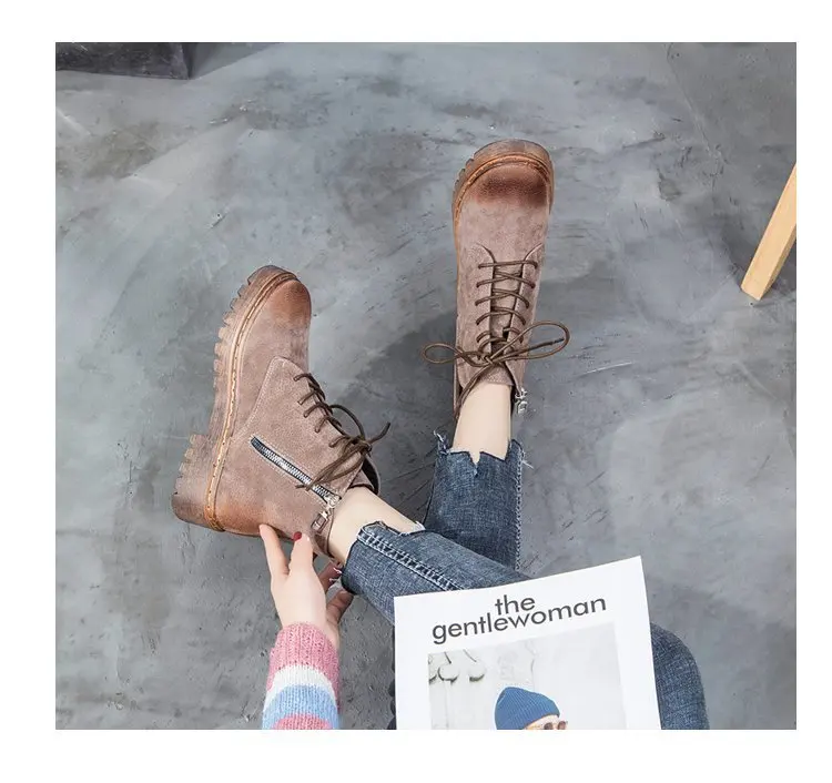 Women Hiking Shoes Rubber Sole Outdoor Zipper Sport Martin Sneakers Work Army Combat Tactical Boots | Спорт и развлечения