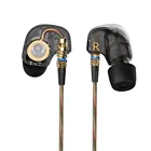 Оригинальные наушники-вкладыши KZ ATE 3,5 мм, Hi-Fi металлические наушники-вкладыши с супербасами, шумоизоляцией и микрофоном