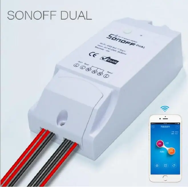 Новый Sonoff умный дом двойной беспроводной пульт дистанционного управления Wifi