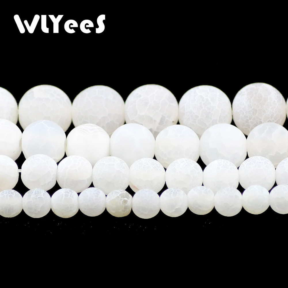 Натуральный камень WLYeeS Белый Круглый Сердолик 6 8 10 12 мм незакрепленные бусины для