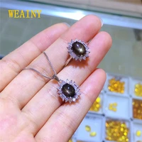 weainy natural star sapphire ring pendant two piece sets s925 sterling silverladies fashion jewelry very beautifulstar ray