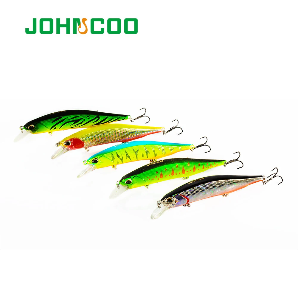 JOHNCOO 1 шт. гольян приманки 110 мм 16 8 г жесткий рыбалка Тонущая приманка 3D глаза