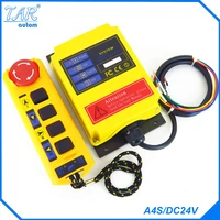 nice a4sdc24v industrial universal radio wireless remote control distance for overhead crane acdc