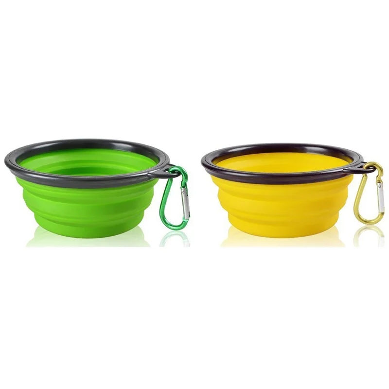 2 шт. складная силиконовая миска для собак с карабином|bowl for pets|bowl travelersbowls food |