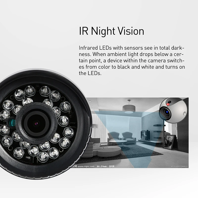 POE H.265 аудио 3MP водонепроницаемая IP камера наружная 24LED IR Bullet 1296P / 1080P HD CCTV