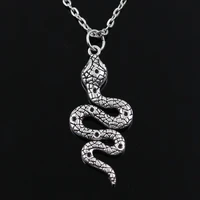 new fashion snake cobra pendants round cross chain short long mens womens silver color necklace jewelry gift
