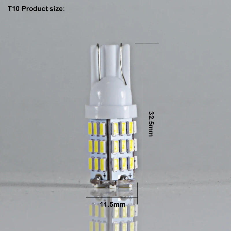 10 шт. t10 194 w5w canbus led Поворотные лампы Dc 12 вольт супер 1 Вт smd 3014 автомобильный
