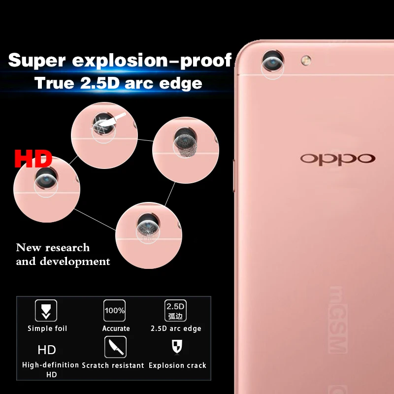 WEETEN задняя камера Объектив Премиум Закаленное стекло пленка для OPPO F3 plus CPH1613