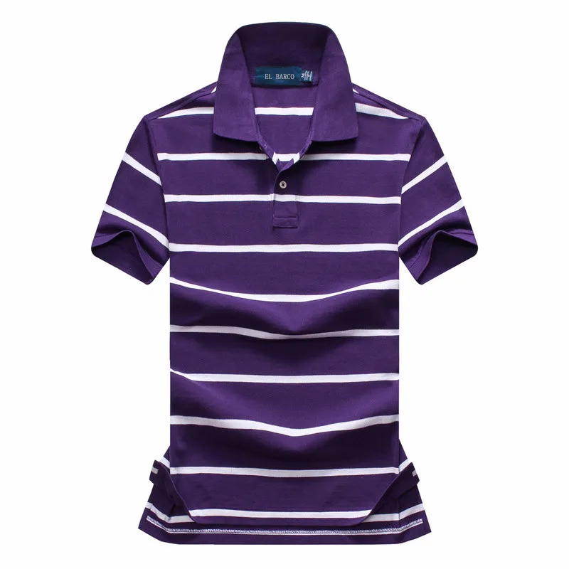 Летняя Повседневная рубашка поло для мужчин Трикотажная хлопковая футболка с