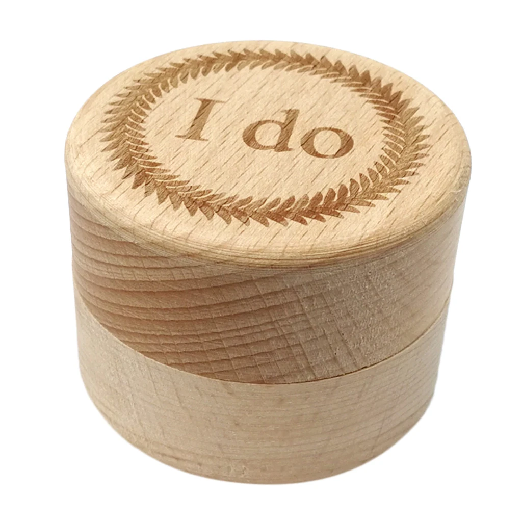 Wooden Ring Box Personalized Rustic Wedding with Delicate Pattern Letters for Earrings Necklace Jewelry Gifts | Украшения и