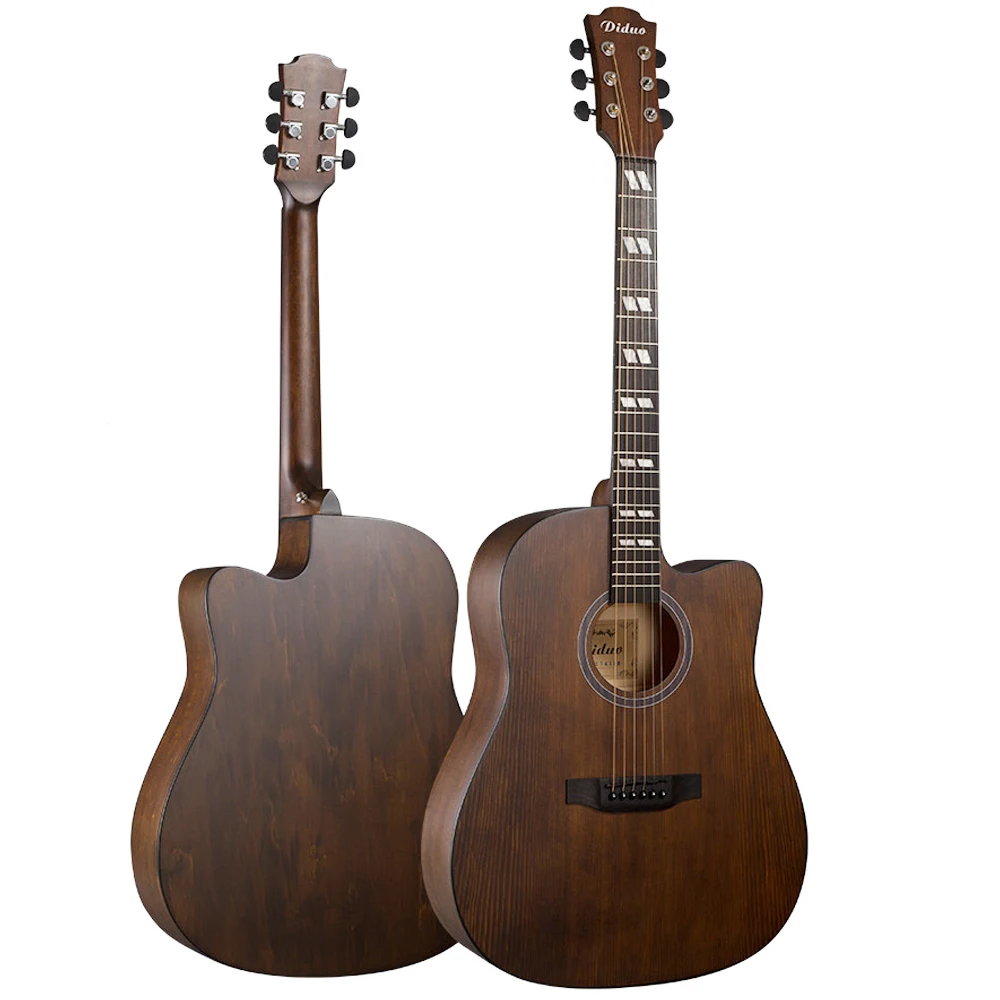 

Diduo Acoustic Guitar Top Quality Picea Asperata 41" Brown Guitarra 6 Strings Guitar Spruce Musical Instruments AGT29