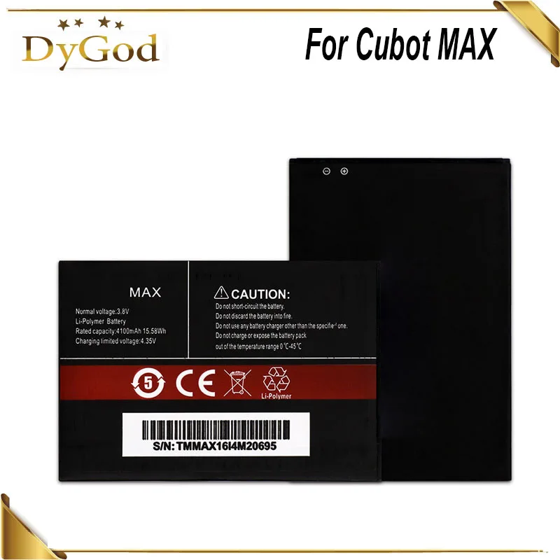

DyGod 4100mAh Battery for Cubot MAX High Quality mobile phone Replacement Batteries Battery
