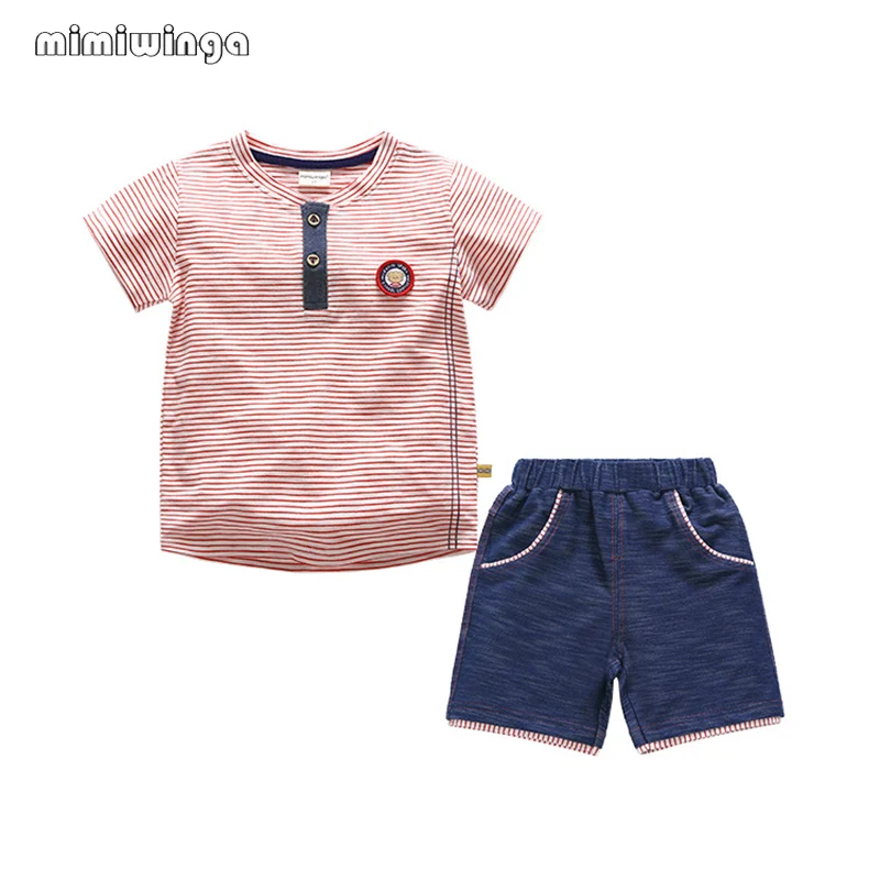 Комплект детской одежды летние футболки для детей модные спортивные костюмы