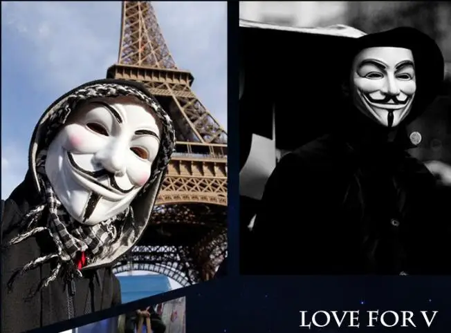 Лидер продаж Маски для вечеринок V значит вендетта Анонимные Маска Гая Фокса