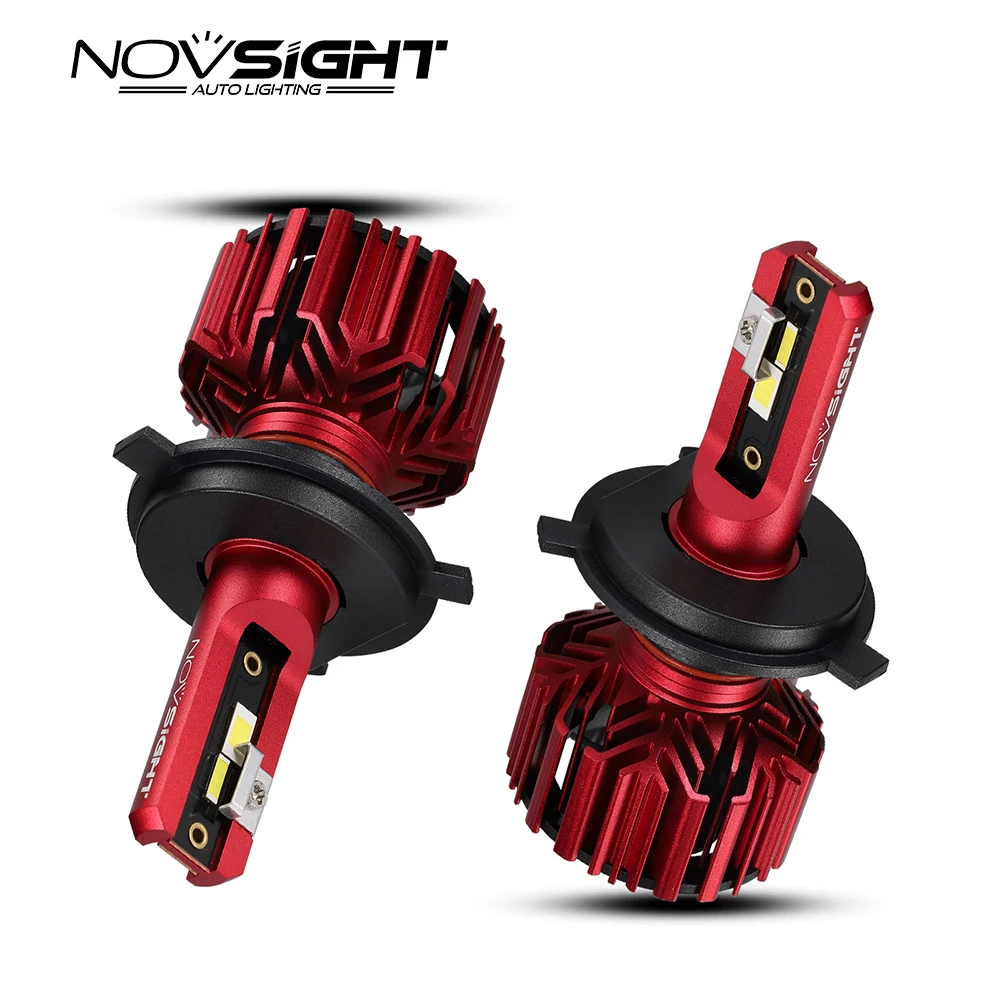 NOVSIGHT 2 шт. без ошибок Светодиодные Автомобильные фары 12 В 24 h4 светодиодные лампы