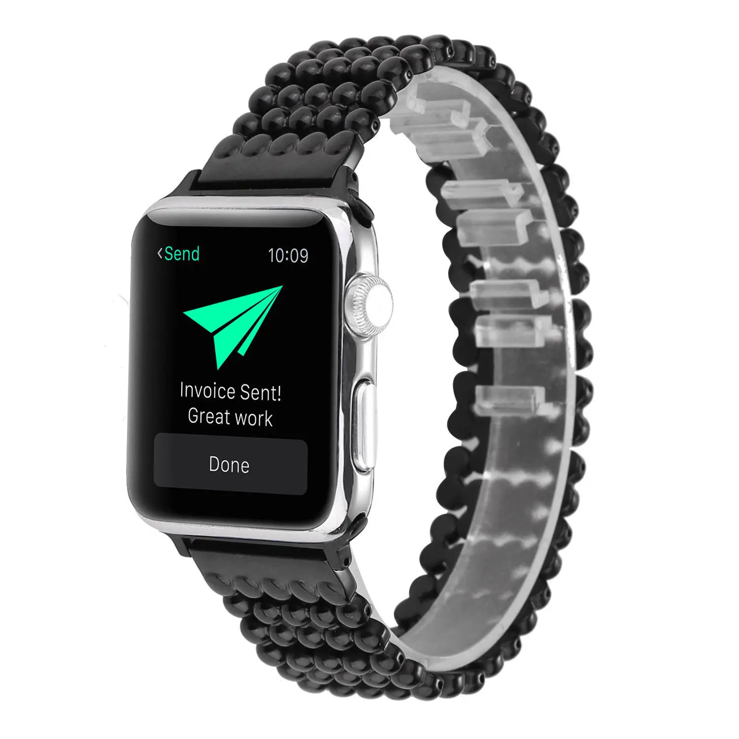 Роскошный браслет с шариками для Apple Watch Series 3 2 1 металлический iWatch 38/42 мм Вт