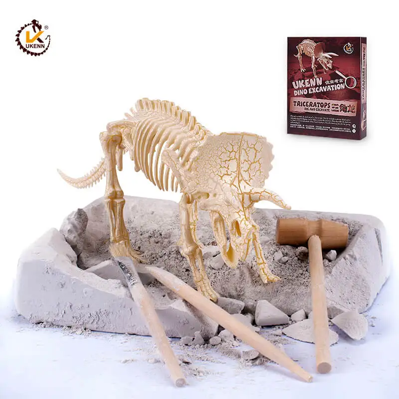 UKEN скелеты динозавров выкопать его наборы раскопки игрушки 3D головоломка