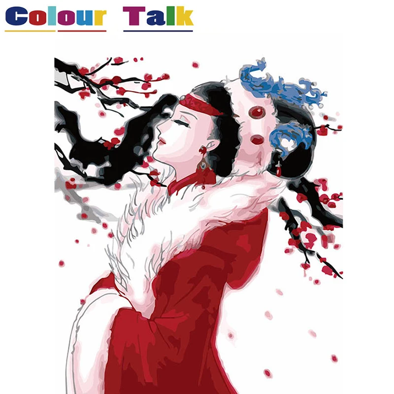 Картина маслом по номерам на холсте картины DIY домашний декор абстрактные