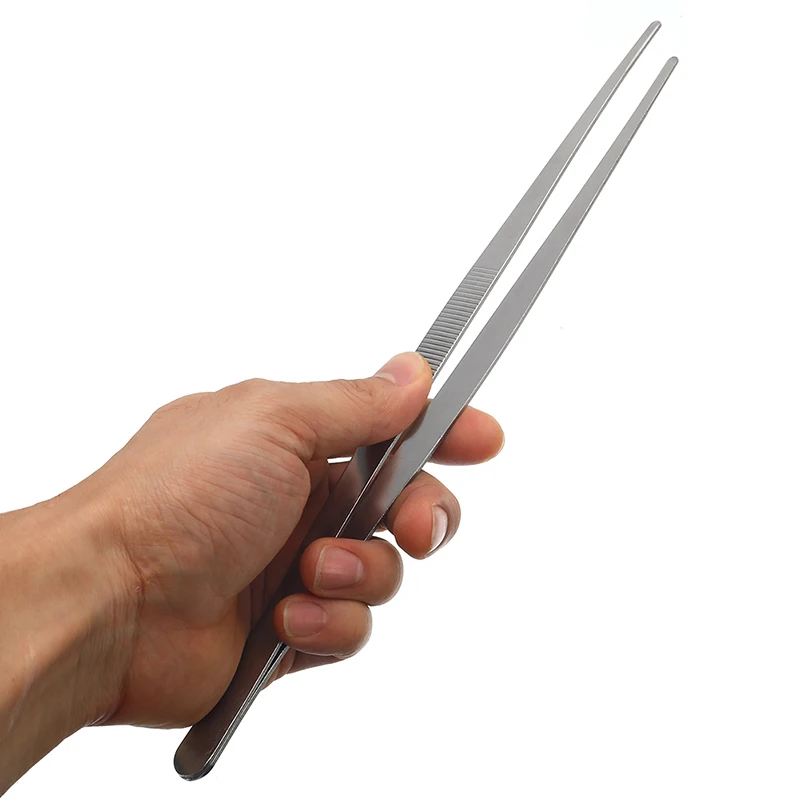 1pc Stainless Steel 30cm Barbecue Tweezers Tongs Garden Kitchen Food Churrasco Cooking Utensils Gadgets BBQ Clip Accessory | Дом и сад