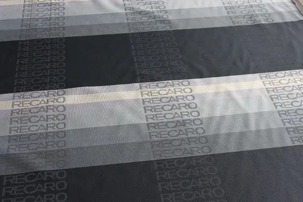 Черный градация Цвет JDM RECARO Ткань для гоночные сиденья двери Панель вставить