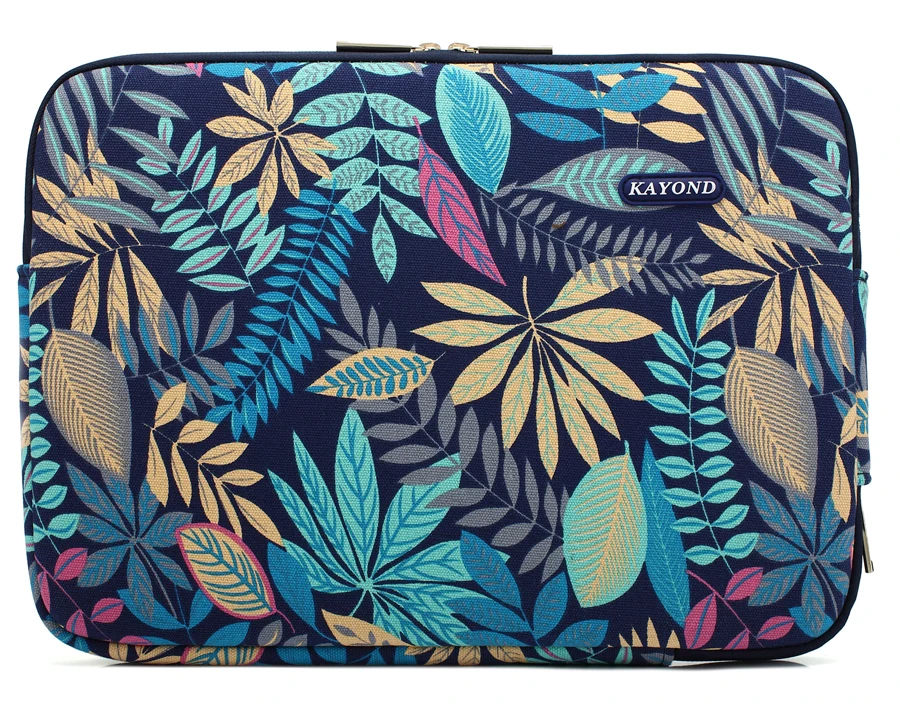 Waterproof Canvas Printing Women Men Sleeve Laptop Bag For Macbook Air 13 Pro 11 12 14 15 Case For Xiaomi Asus Lenovo Cover