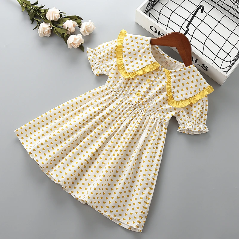 2-7 years High quality girl dress 2019 new summer fashion bow stripe kid children clothing party formal princess | Детская одежда и