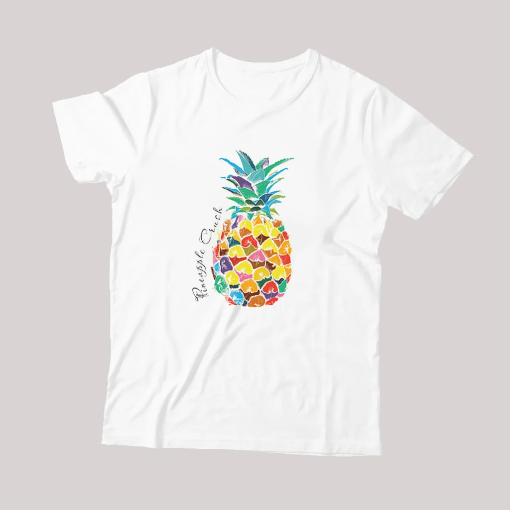 2019 Лето Новое поступление Ananas Женская Футболка свободная повседневная с круглым
