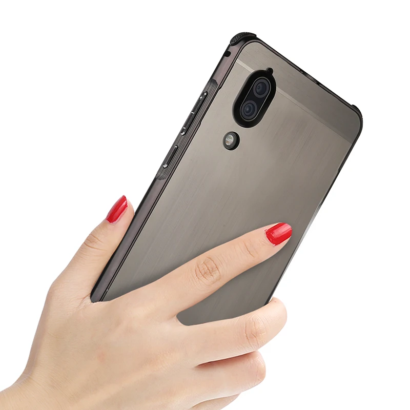 Чехол для AQUOS S2 5 дюймов матовая задняя крышка жесткий чехол с металлическим