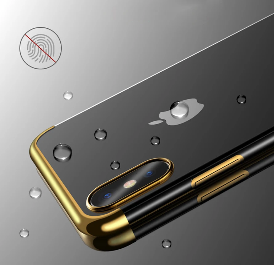 Милый силиконовый прозрачный чехол для iPhone X 6 6S Plus Мягкий из ТПУ Edge полное заднее