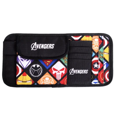 Avengers Мультяшный автомобильный солнцезащитный козырек CD держатель сумка для хранения DVD карты чехол для хранения лицензии Органайзер солнцезащитный козырек украшения Сумки Карманы - Название цвета: Avengers