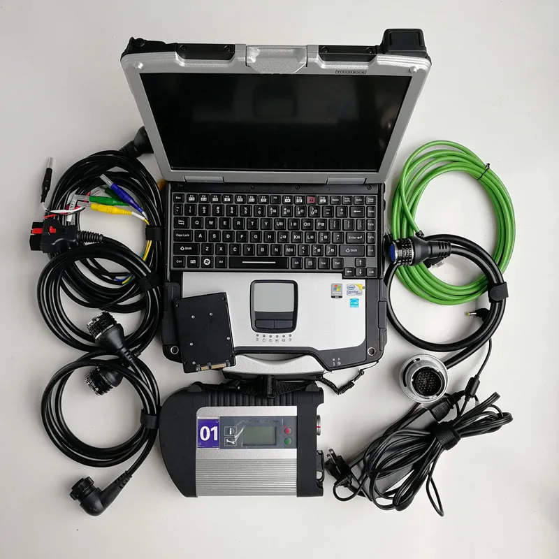 MB Star диагностический сканер C4 & Б/у портативных компьютеров CF 30 4G 360 ГБ SSD со