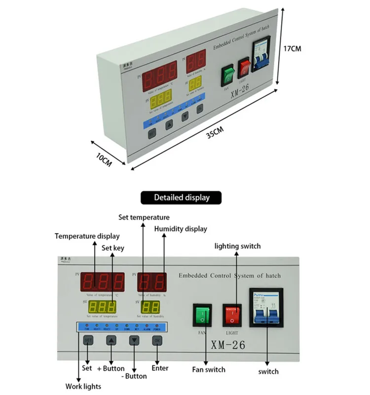 2020 Интеллектуальный телефон большой тип инкубатора для яиц контроллер