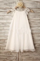 new arrival a line beach chiffon flower girl dresses for weddings 2020 first communion dresses pageant gown