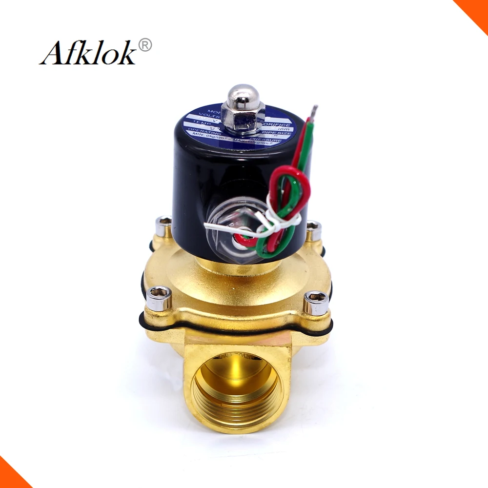 2Way G1 "NPT нормально закрытый Электрический электромагнитный клапан 24v N/C для воды