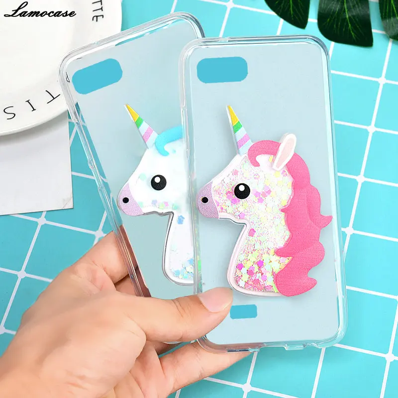 For Vertex Impress Luck Case Cover Silicone Soft Phone Bag Dynamic Quicksand Cute Animal Owl Unicorn Girl Protective Shell |