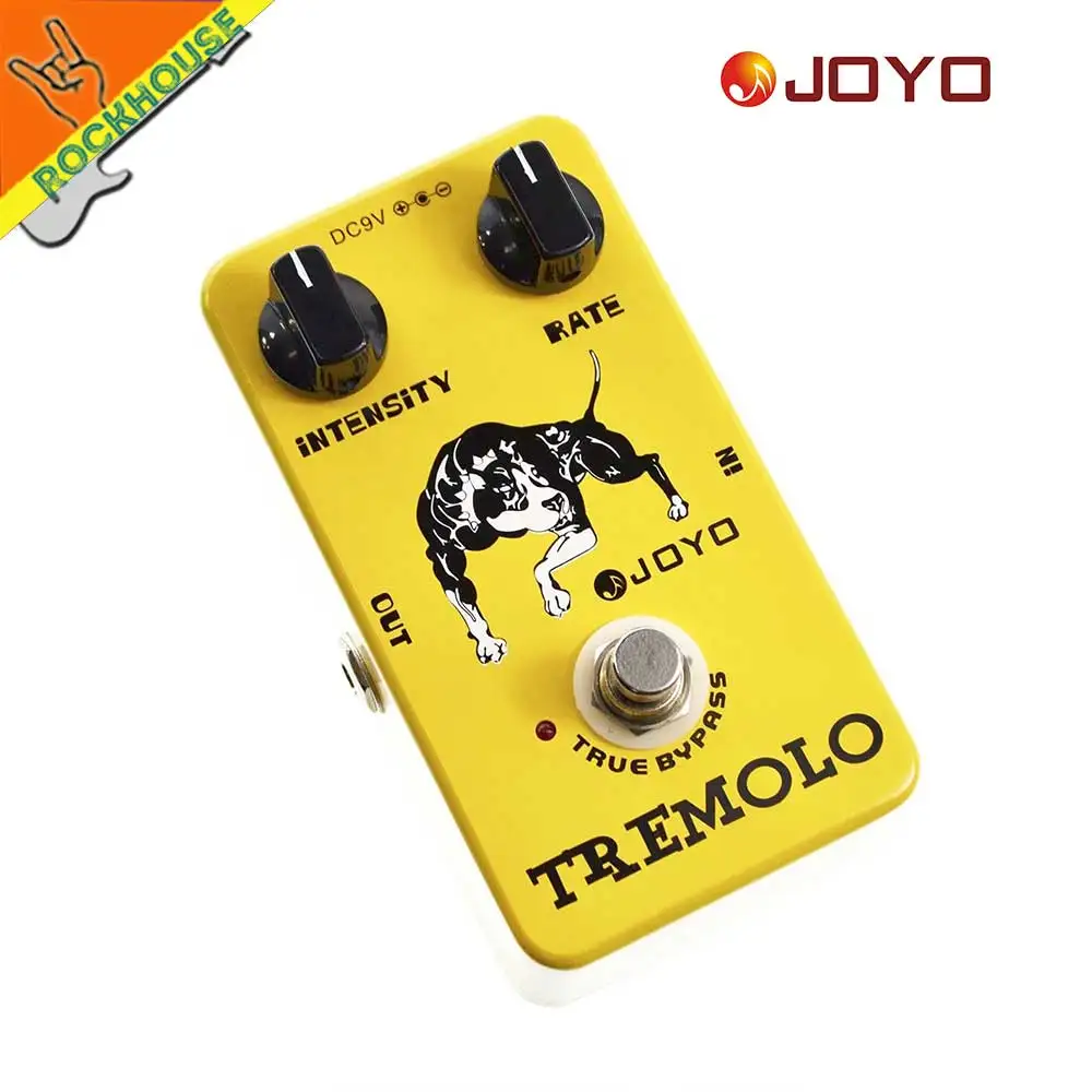 JOYO JF09 тремоло гитары педаль эффектов аналоговый stompbox интенсивность Регулируемый