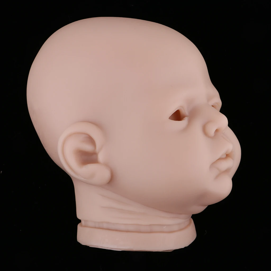 20 ''Reborn Спящая кукла виниловая голова лепить Новорожденный ребенок голова Плесень Комплект Неокрашенная пользовательская часть нормальная кожа#3