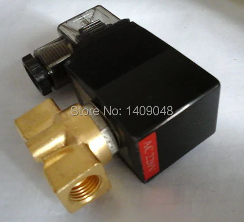 2 ходовой Латунный Водяной электромагнитный клапан нормально закрывающийся порт