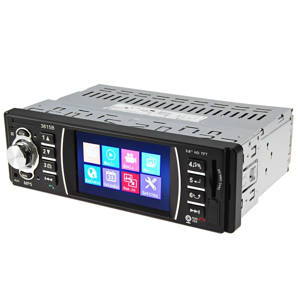 Автомобильный mp5 плеер Bluetooth Авто Видео дистанционное управление 3 6 дюймов TFT