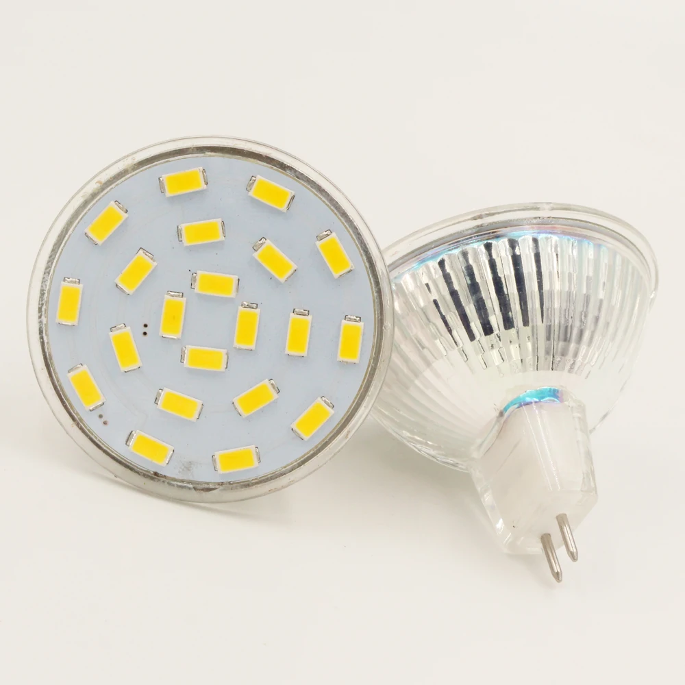 Viewi 1x Bombilla светодиодные лампы пятно света MR16 220 В Spotlight 5733 чип 21 светодиодов супер