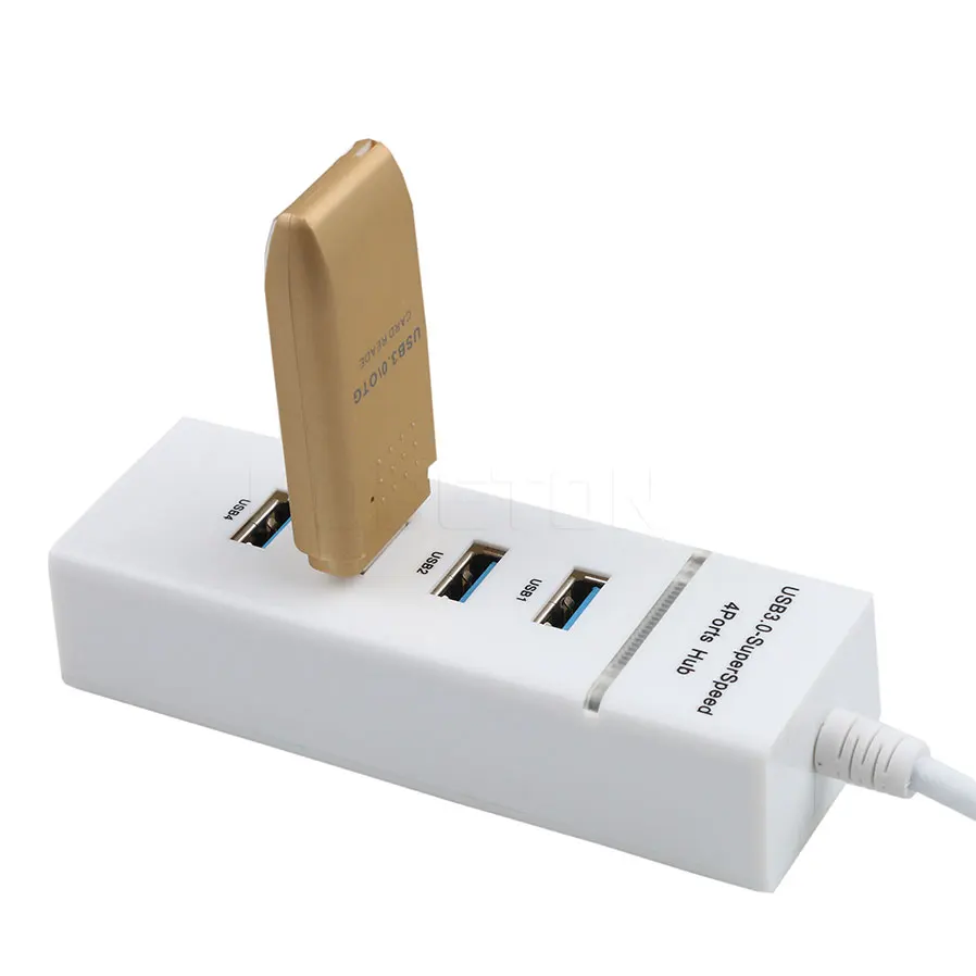 Мини usb 3 0 4 концентратора KEBETEME порта разъем USB для ноутбука/ультрабука с чипсетом