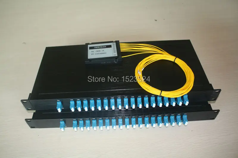 Волоконно оптический 8 канальный CWDM Mux Demux модуль 1470 1610nm с SC/FC/LC/ST коннектором|fiber